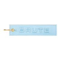 Trendy BRUTE woven Keychain - Blue pastel