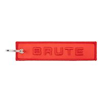Trendy BRUTE woven Keychain -  Red